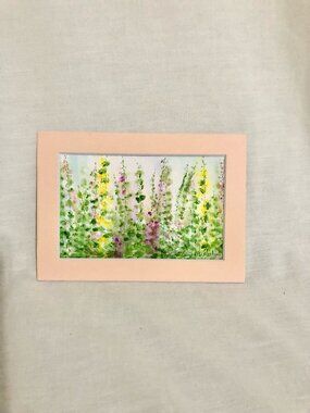Watercolor Pastel Floral Painting